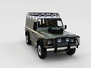 full land rover defender 110 hard top rev 3D 모델