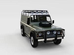 full land rover defender 110 hard top rev 3D Model