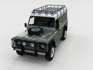 full land rover defender 110 hard top rev 3D 모델