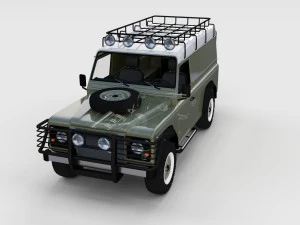 full land rover defender 110 hard top rev 3D Model