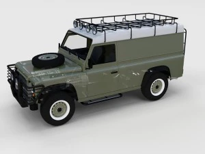 full land rover defender 110 hard top rev 3D Model