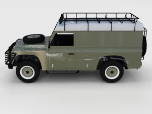 full land rover defender 110 hard top rev 3D Model