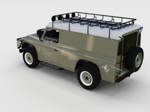 full land rover defender 110 hard top rev 3D 모델