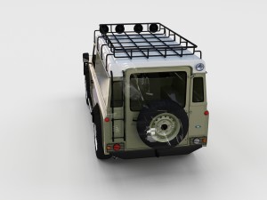 full land rover defender 110 hard top rev 3D 모델