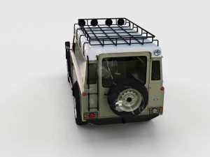 full land rover defender 110 hard top rev 3D Model