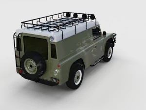 full land rover defender 110 hard top rev 3D Model