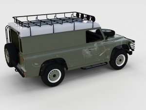 full land rover defender 110 hard top rev 3D 모델