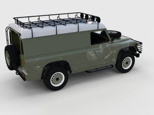full land rover defender 110 hard top rev 3D Model