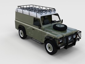 full land rover defender 110 hard top rev 3D 모델