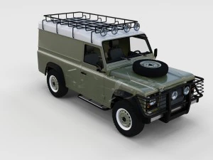 full land rover defender 110 hard top rev 3D Model