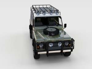 full land rover defender 110 hard top rev 3D 모델