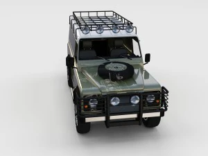 full land rover defender 110 hard top rev 3D Model