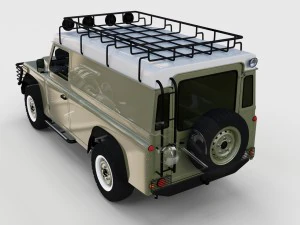 full land rover defender 110 hard top rev 3D Model