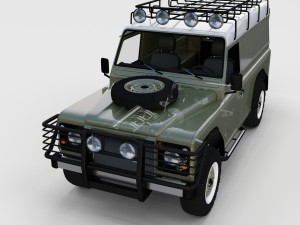 full land rover defender 110 hard top rev 3D 모델