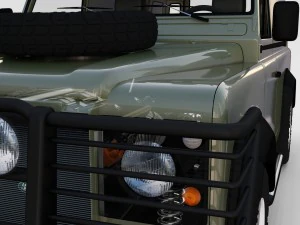 full land rover defender 110 hard top rev 3D Model