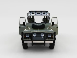 full land rover defender 110 hard top rev 3D Model