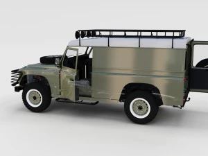 full land rover defender 110 hard top rev 3D Model