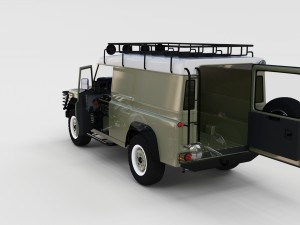full land rover defender 110 hard top rev 3D 모델