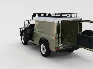 full land rover defender 110 hard top rev 3D Model