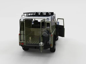 full land rover defender 110 hard top rev 3D Model