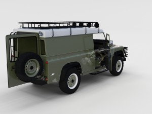 full land rover defender 110 hard top rev 3D 모델
