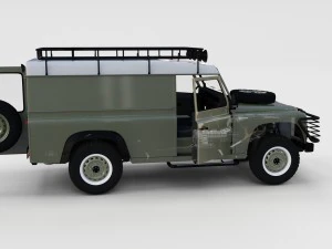 full land rover defender 110 hard top rev 3D Model
