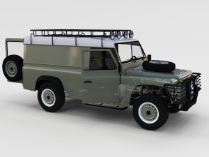full land rover defender 110 hard top rev 3D 모델
