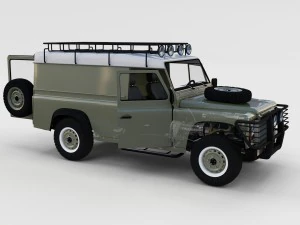 full land rover defender 110 hard top rev 3D Model