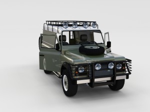 full land rover defender 110 hard top rev 3D 모델