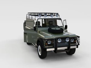 full land rover defender 110 hard top rev 3D Model