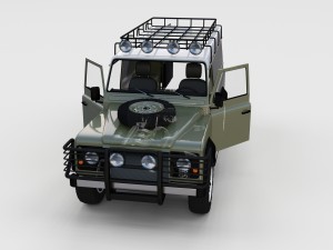 full land rover defender 110 hard top rev 3D 모델