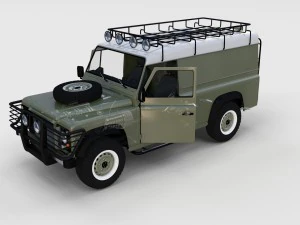 full land rover defender 110 hard top rev 3D Model