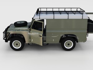 full land rover defender 110 hard top rev 3D 모델