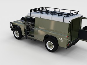 full land rover defender 110 hard top rev 3D 모델