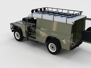 full land rover defender 110 hard top rev 3D Model