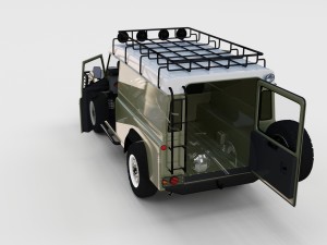 full land rover defender 110 hard top rev 3D 모델