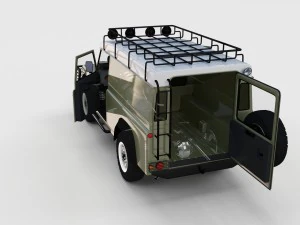 full land rover defender 110 hard top rev 3D Model