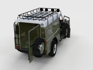 full land rover defender 110 hard top rev 3D Model