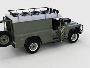 full land rover defender 110 hard top rev 3D Model