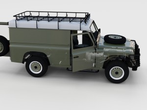 full land rover defender 110 hard top rev 3D 모델