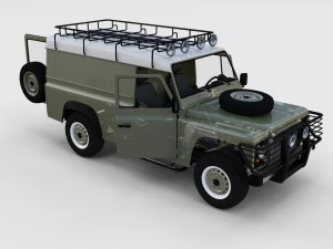 full land rover defender 110 hard top rev 3D Model