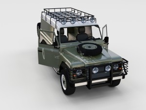 full land rover defender 110 hard top rev 3D 모델