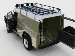 full land rover defender 110 hard top rev 3D Model