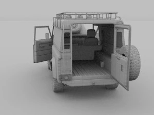full land rover defender 110 hard top rev 3D Model