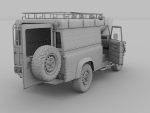 full land rover defender 110 hard top rev 3D 모델