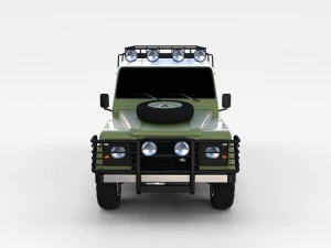 land rover defender 110 hard top rev 3D Model