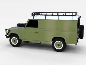land rover defender 110 hard top rev 3D मॉडल