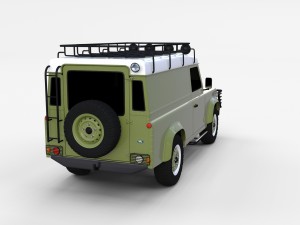 land rover defender 110 hard top rev 3D मॉडल