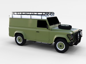 land rover defender 110 hard top rev 3D मॉडल