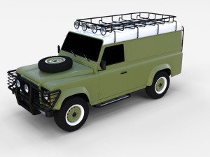 land rover defender 110 hard top rev 3D मॉडल